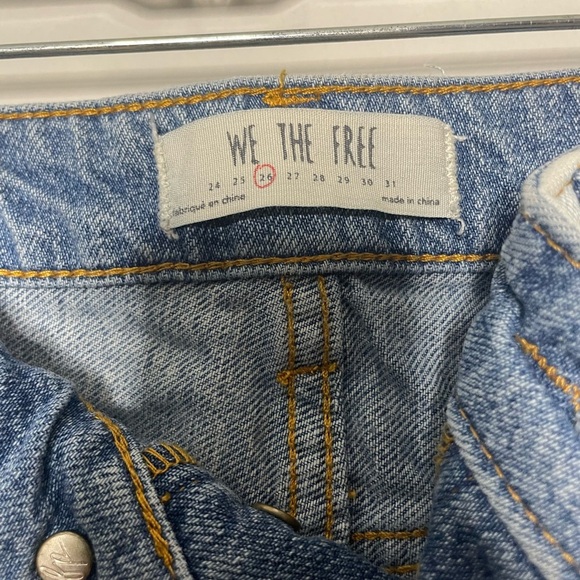 We The Free Light Blue Denim Skirt Size 26 - Picture 6 of 9